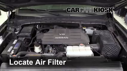 2017 Nissan Titan XD SL 5.6L V8 Filtro de aire (motor) Cambio